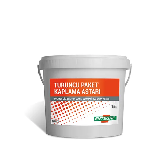 Entegre - Turuncu Paket Kaplama Astarı - Polimer Dispersiyon Esaslı Dekoratif Kaplama Astarı