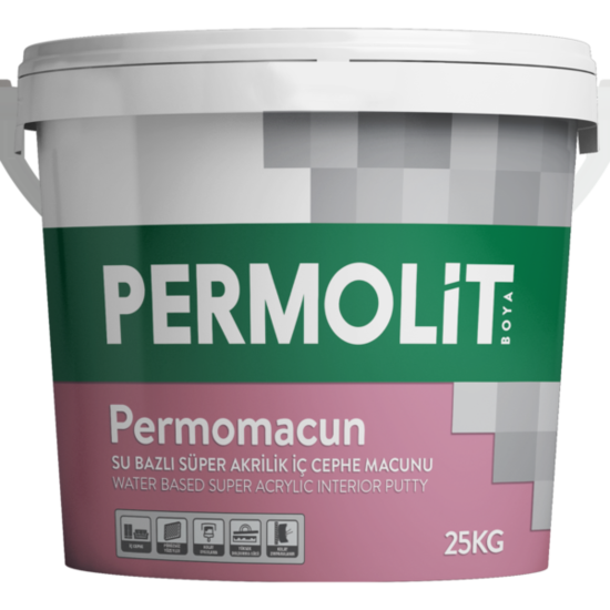 Permolit - Permomacun Su Bazlı Süper Akrilik İç Cephe Macunu