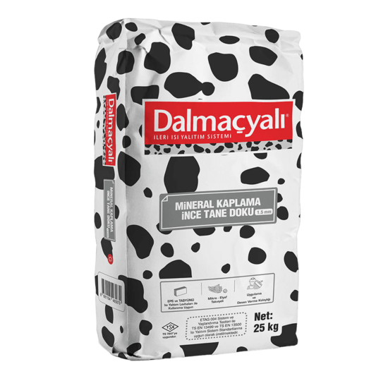Filli Boya Dalmaçyalı - Mineral Kaplama - İnce Tane Doku - 1,5 mm Filli Boya Dalmaçyalı - Mineral Kaplama - İnce Tane Doku - 1,5 mm