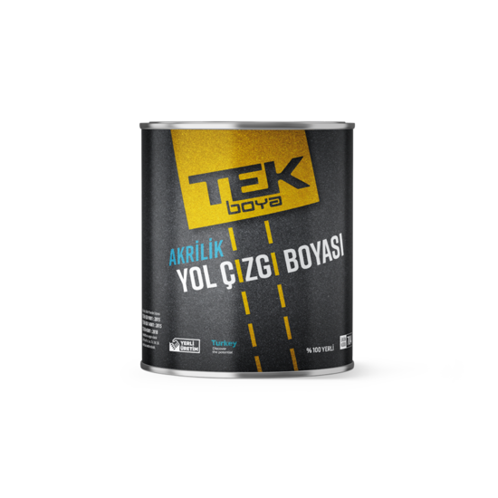 TEK BOYA - Akrilik Yol Çizgi Boyası