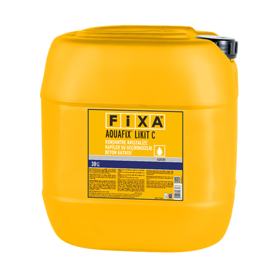 Fixa Yapı Kimyasalları - Aquafix Likit C - Konsantre Kristalize Kapiler Su Geçirimsizlik Beton Katkısı