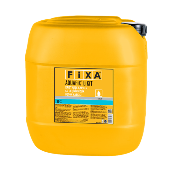 Fixa Yapı Kimyasalları - Aquafix Likit - Kristalize Kapiler Su Geçirimsizlik Beton Katkısı