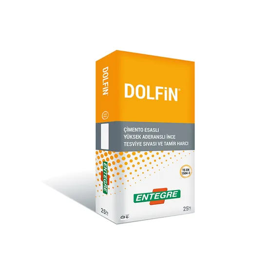 Entegre - Dolfin - Çimento Esaslı İnce Tesviye Sıvası ve Tamir Harcı