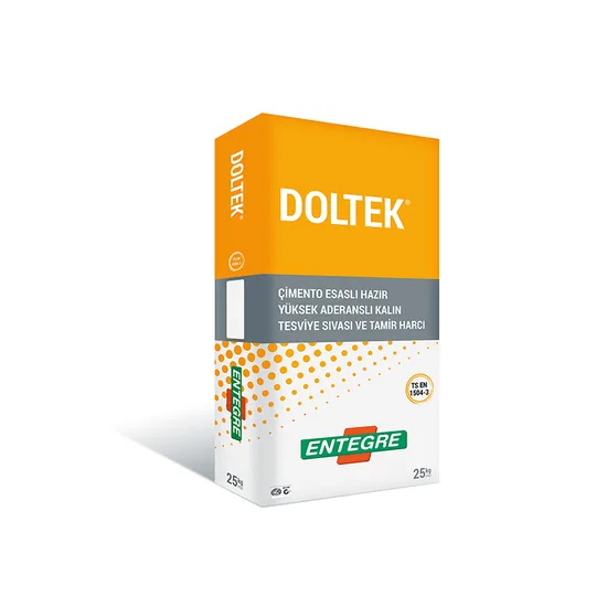 Entegre - Doltek - Çimento Esaslı Hazır Kalın Tesviye Sıvası ve Tamir Harcı
