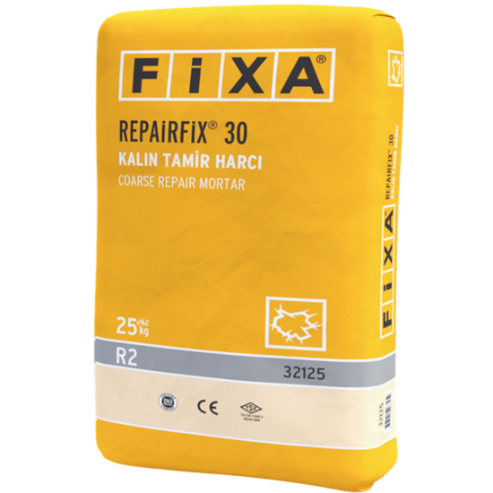 Fixa Yapı Kimyasalları - Repairfix 30 - Kalın Tamir Harcı