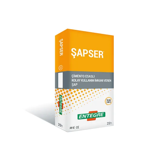 Entegre - Şapser - Çimento Esaslı Kolay Kullanım İmkanı Veren Şap