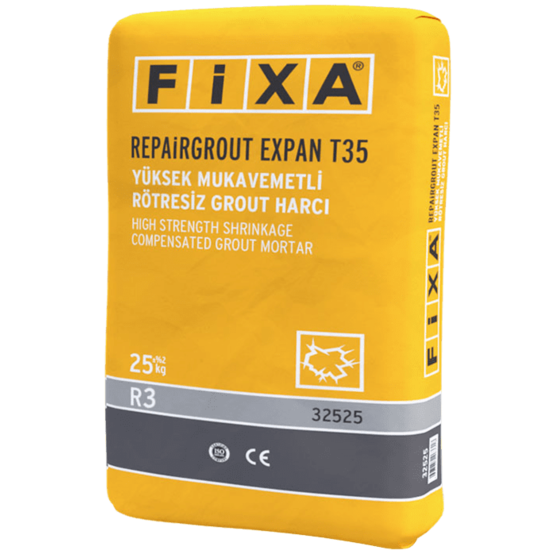 Fixa Yapı Kimyasalları - Repairgrout Expan-T35 - Yüksek Mukavemetli Rötresiz Grout Harcı