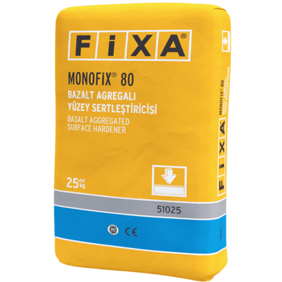 Fixa Yapı Kimyasalları - Monofix 80 (Renk : Yeşil) - Bazalt Agregalı Yüzey Sertleştiricisi