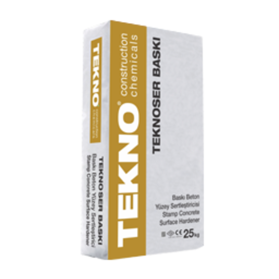 Tekno Yapı Kimyasalları - Teknoser Baskı - Baskı Beton Gri Renkte Yüzey Sertleştirici