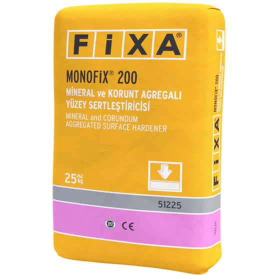 Fixa Yapı Kimyasalları - Monofix 200 (Renk : Gri) - Mineral ve Korunt Agregalı Yüzey Sertleştiricisi