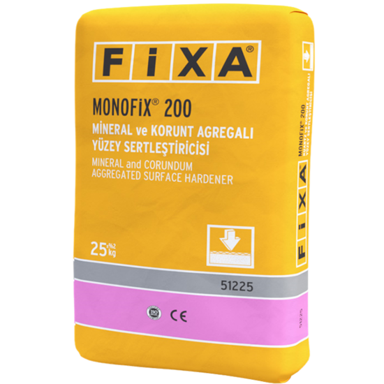 Fixa Yapı Kimyasalları - Monofix 200 (Renk : Yeşil) - Mineral ve Korunt Agregalı Yüzey Sertleştiricisi