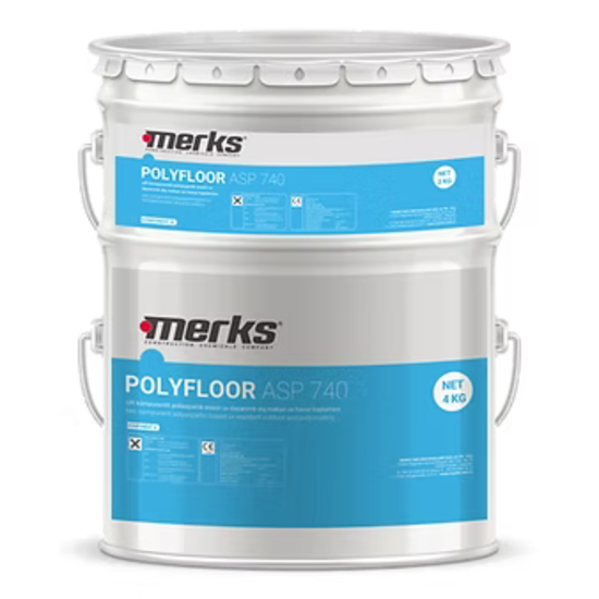 Merks - Polyfloor Asp 740 - İki Bileşenli - Dış Mekan ve Havuz Boyası