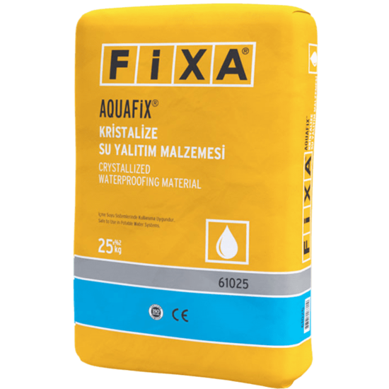 Fixa Yapı Kimyasalları - Aquafix - Kristalize Su Yalıtım Malzemesi