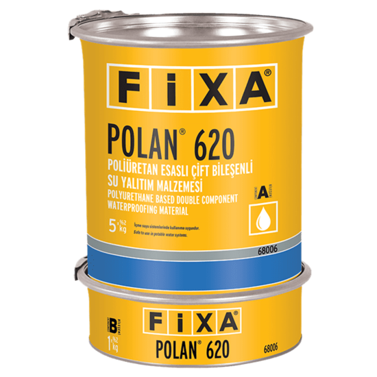 Fixa Yapı Kimyasalları - Polan 620 - Poliüretan Esaslı Çift Bileşenli Su Yalıtım Malzemesi
