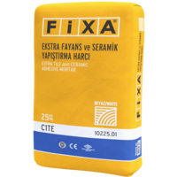 Fixa Yapı Kimyasalları - Fixa Ekstra Fayans ve Seramik Yapıştırma Harcı C1Te (Beyaz)