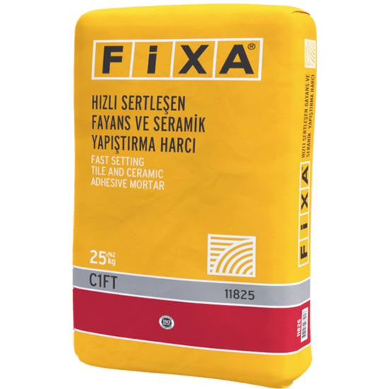 Fixa Yapı Kimyasalları - Fixa Hızlı Sertleşen Fayans ve Seramik Yapıştırma Harcı C1Ft