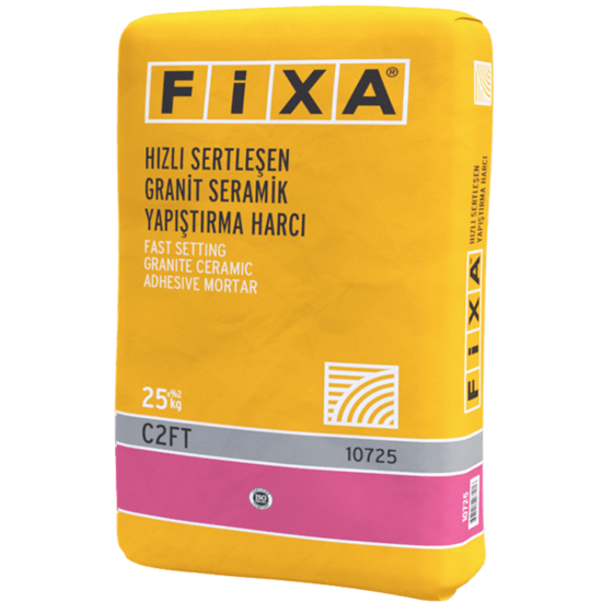 Fixa Yapı Kimyasalları - Fixa Hızlı Sertleşen Granit Seramik Yapıştırma Harcı C2FT