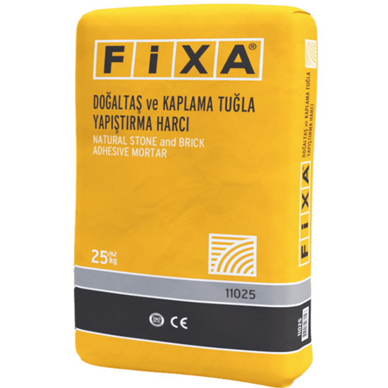 Fixa Yapı Kimyasalları - Fixa Doğaltaş ve Kaplama Tuğla Yapıştırma Harcı