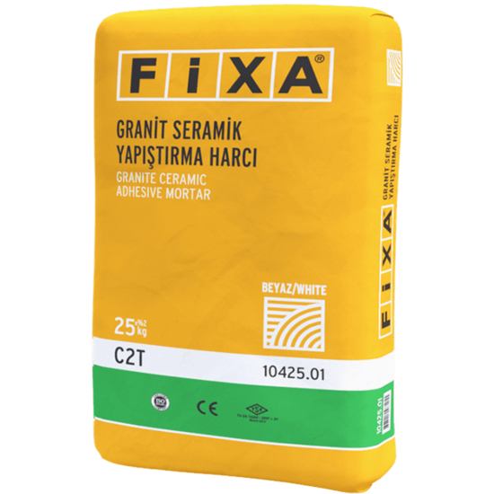 Fixa Yapı Kimyasalları - Fixa Granit Seramik Yapıştırma Harcı C2T (Beyaz)