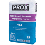 Fixa Yapı Kimyasalları - Prox 951 - Flex Granit Seramik Yapıştırma Harcı (Beyaz)