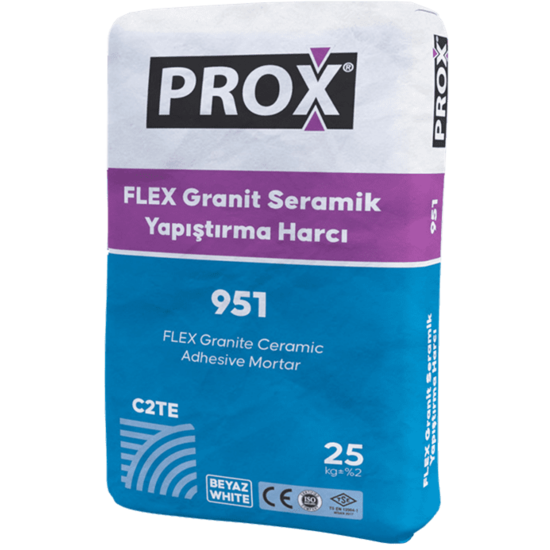 Fixa Yapı Kimyasalları - Prox 951 - Flex Granit Seramik Yapıştırma Harcı (Beyaz)