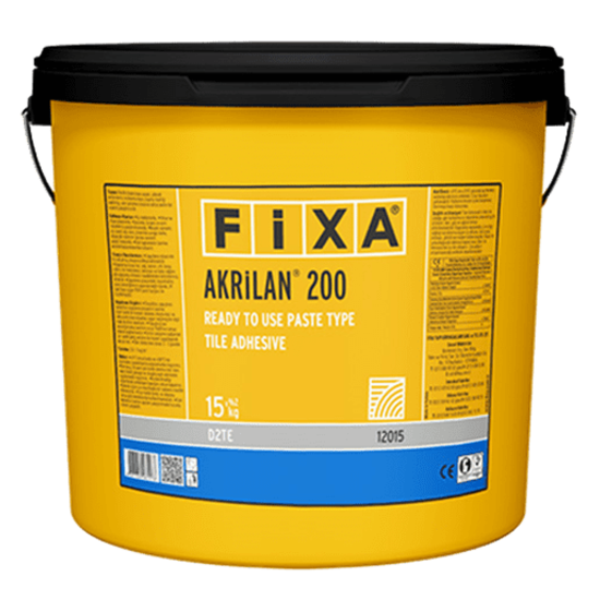 Fixa Yapı Kimyasalları - Akrilan 200 - Pasta Tipi Kullanıma Hazır Seramik Yapıştırıcısı