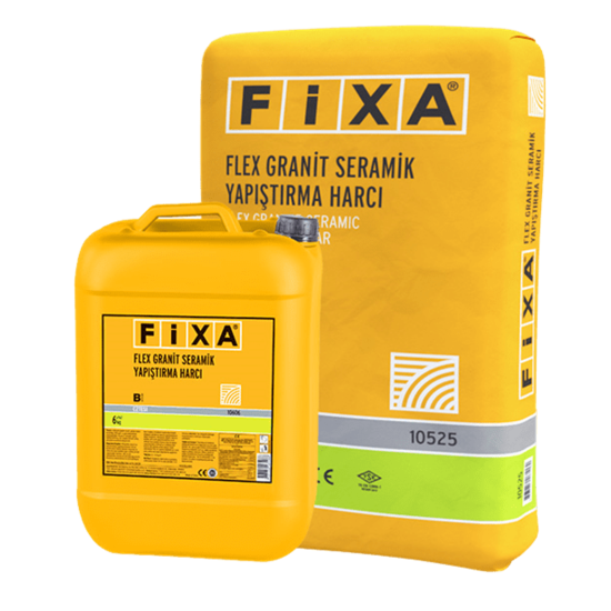 Fixa Yapı Kimyasalları - Fixa Flex Granit Seramik Yapıştırma Harcı (Çift Bileşenli) C2TES1 A Bileşeni