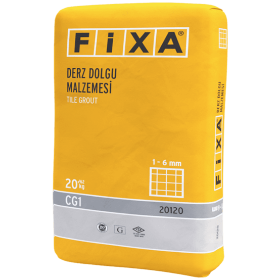 Fixa Yapı Kimyasalları - Fixa Derz Dolgu Malzemesi (1-6 mm) CG1