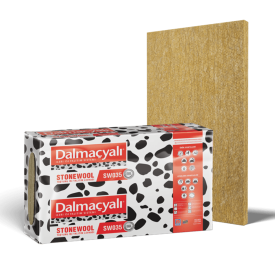 Filli Boya Dalmaçyalı - Stonewool SW035 Taşyünü Isı Yalıtım Levhası - Kalınlık: 11 cm