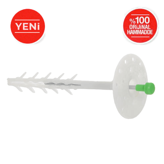Filli Boya Dalmaçyalı - Çelik Çivili Tuğla Dübeli - Uzunluk: 15,5 cm