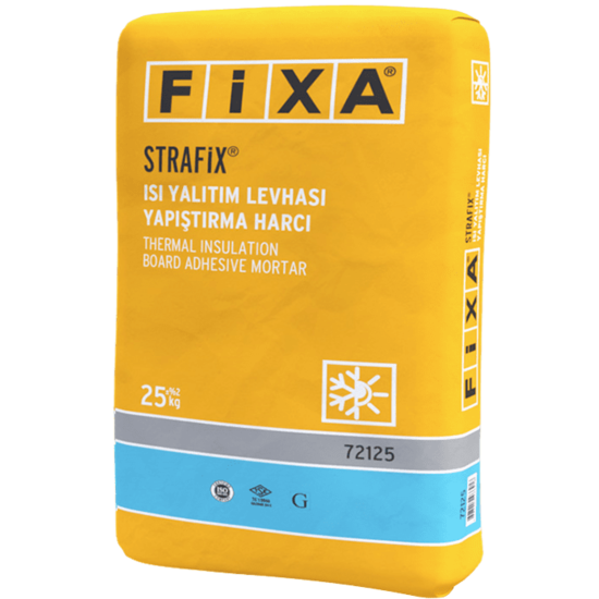 Fixa Yapı Kimyasalları - Strafix Isı Yalıtım Levhası Yapıştırma Harcı