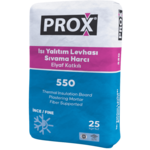 Fixa Yapı Kimyasalları - Prox 550 - Isı Yalıtım Levhası Sıvama Harcı - Elyaf Katkılı (İnce)