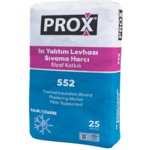 Fixa Yapı Kimyasalları - Prox 552 - Isı Yalıtım Levhası Sıvama Harcı - Elyaf Katkılı (Kalın)
