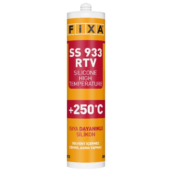 Fixa Yapı Kimyasalları - Ss 933 Rtv - Isıya Dayanıklı Silikon