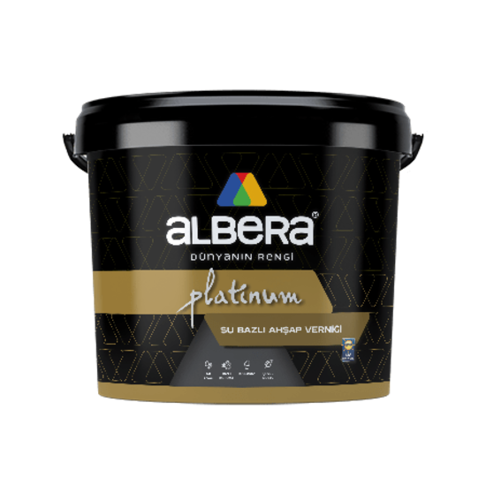 Albera Boya - Platinum Su Bazlı Ahşap Verniği - Su Bazlı Çok Amaçlı Vernik