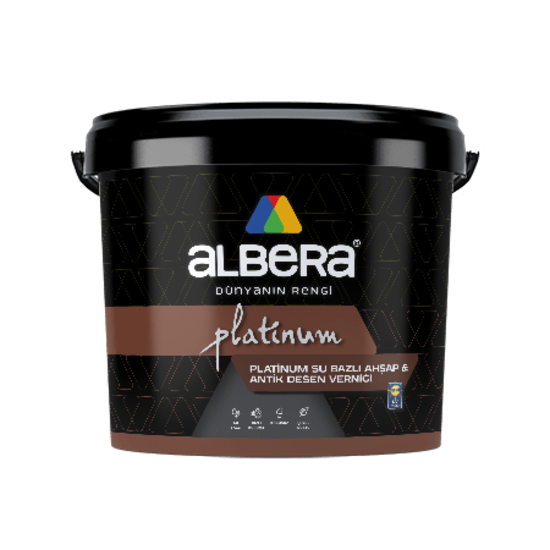 Albera Boya - Platinum Su Bazlı Ahşap ve Antik Desen Verniği - Su Bazlı Ahşap ve Antik Desen Verniği