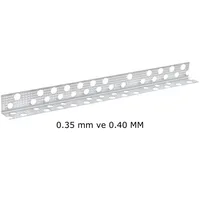 All Alçı - Delikli Köşe Profil 0,30 mm - (Boyut: 20 X 20 mm)