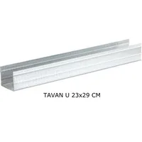 All Alçı - Tavan U Profil 0,40 mm - (Boyut: 27/28/22 mm) (Tu Profili)