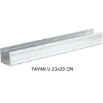 All Alçı - Tavan U Profil 0,45 mm - (Boyut: 22/28/22 mm) (Tu Profili)
