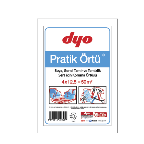 Dyo Boya - Dyo Pratik Örtü (Ölçü: 32 m²)