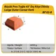 Çenesizler Toprak - Kiremit Tuğla - Büyük Pres Tuğla 45º Dış Köşe Dönüş - 215 x 215 x 102 mm Ebatlarında Pres Tuğla