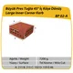 Çenesizler Toprak - Kiremit Tuğla - Büyük Pres Tuğla 45° Köşe Dönüş - 215 x 215 x 102 mm Ebatlarında Pres Tuğla