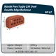 Çenesizler Toprak - Kiremit Tuğla - Büyük Pres Tuğla Çift Oval - 215 x 102 x 65 mm Ebatlarında Pres Tuğla