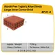 Çenesizler Toprak - Kiremit Tuğla - Büyük Pres Tuğla Dış Köşe Dönüş - 215 x 215 x 65 mm Ebatlarında Pres Tuğla