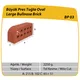 Çenesizler Toprak - Kiremit Tuğla - Büyük Pres Tuğla Oval - 215 x 102 x 102 mm Ebatlarında Pres Tuğla