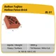 Çenesizler Toprak - Kiremit Tuğla - Balkon Tuğlası - 185 x 185 x 85 mm Ebatlarında Pres Tuğla