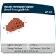 Çenesizler Toprak - Kiremit Tuğla - Küçük Harpuşta Tuğlası - 215 x 65 x 123 mm Ebatlarında Pres Tuğla