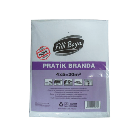 Filli Boya - Koruyucu Branda - Ölçüsü: 4mx2,5m