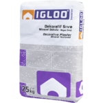 Fixa Yapı Kimyasalları - Igloo Dekoratif Sıva 15 - Mineral Dokulu - Beyaz(İnce)