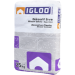 Fixa Yapı Kimyasalları - Igloo Dekoratif Sıva 20 - Mineral Dokulu - Beyaz(Kalın)